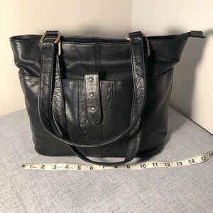 Black American Leatherworks shoulder bag